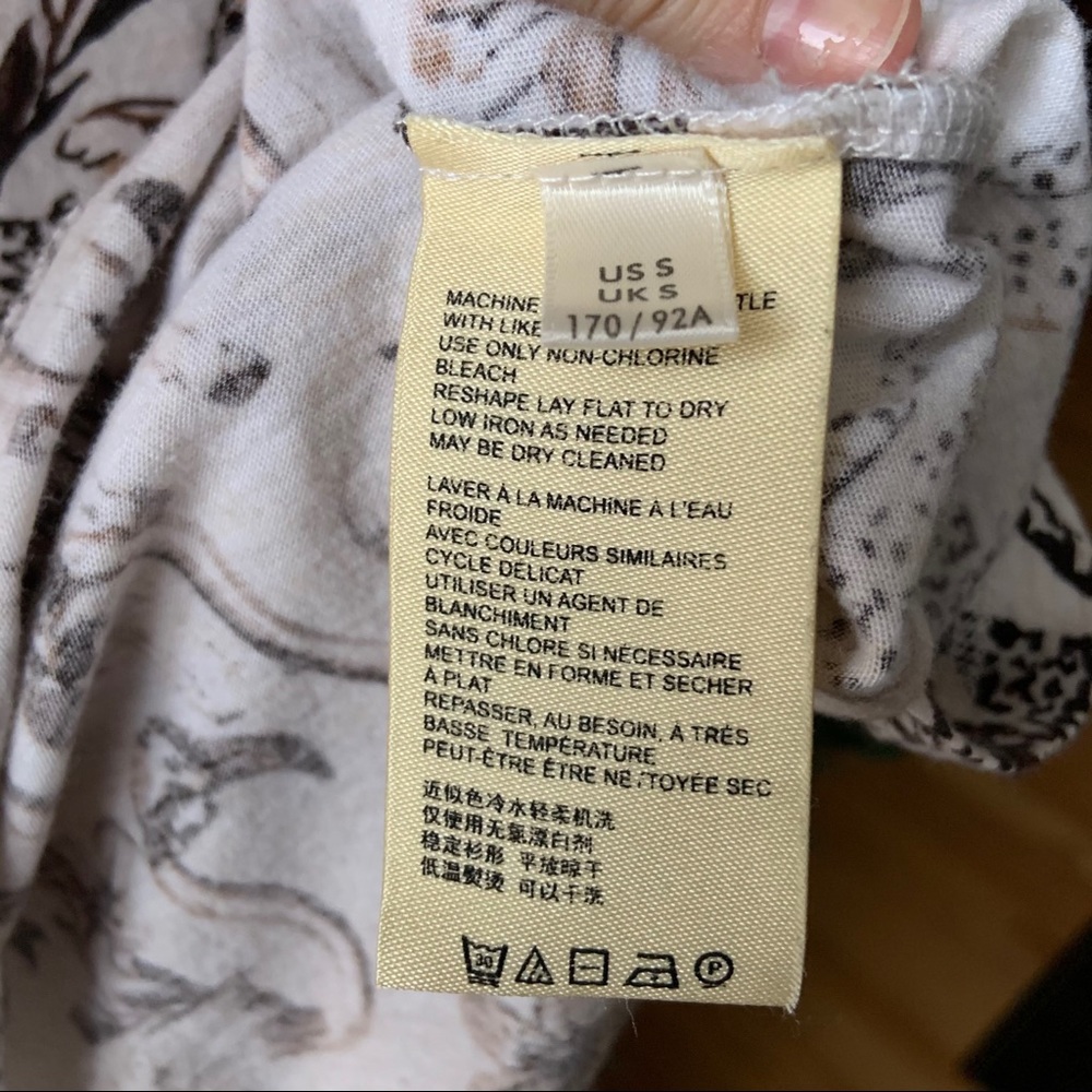 SOLD Anthropologie Animal Print Padua Tee S - Picture 6 of 6